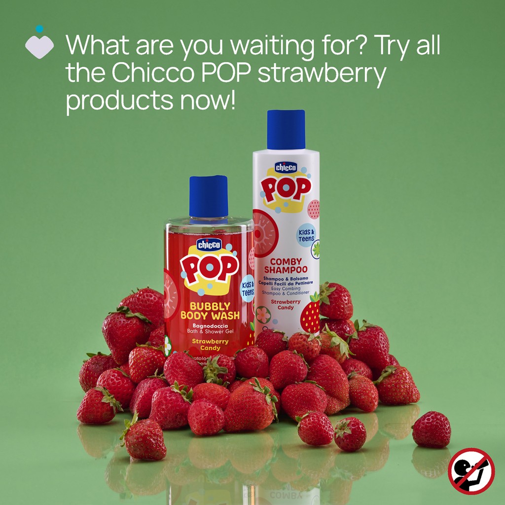CHICCO Gél sprchový Pop Strawberry candy 300ml